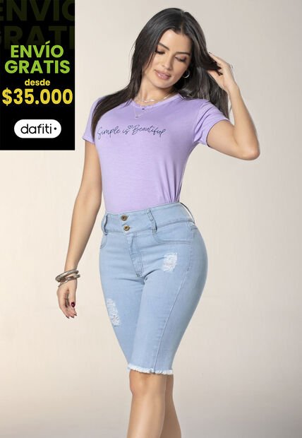 Capri Mujer Azul Claro Mp 4455