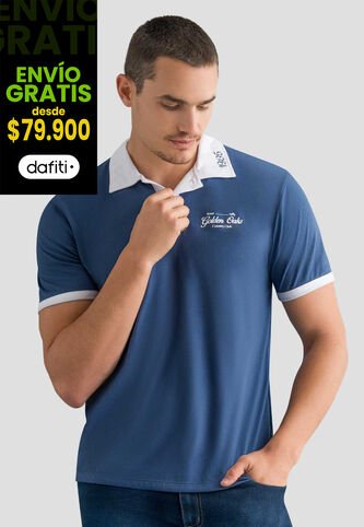 Polo Hombre Azul Profundo Mp 112551 MP