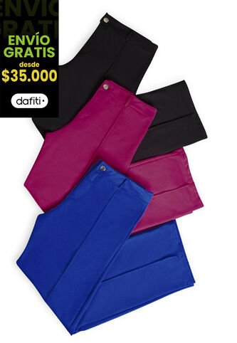 Pantalón Mujer Negro Mp 89017 MP