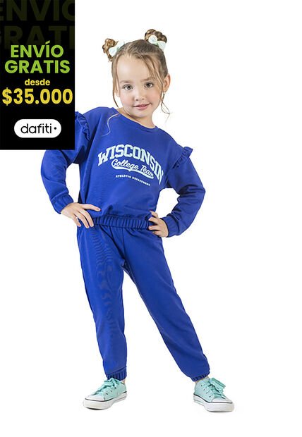 Conjunto Infantil Bebés Azul Rey Mp 2850