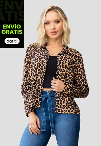 Camisa Mujer Animal-Print Mp 104369 MP