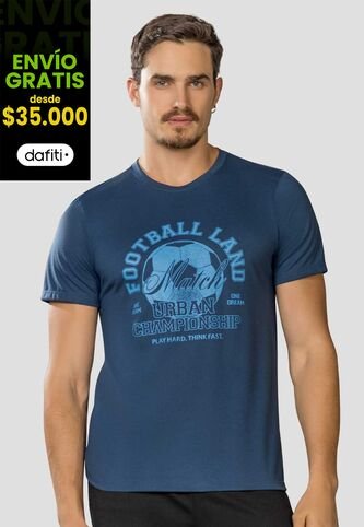 Camiseta Hombre Azul Profundo Mp 113611 MP