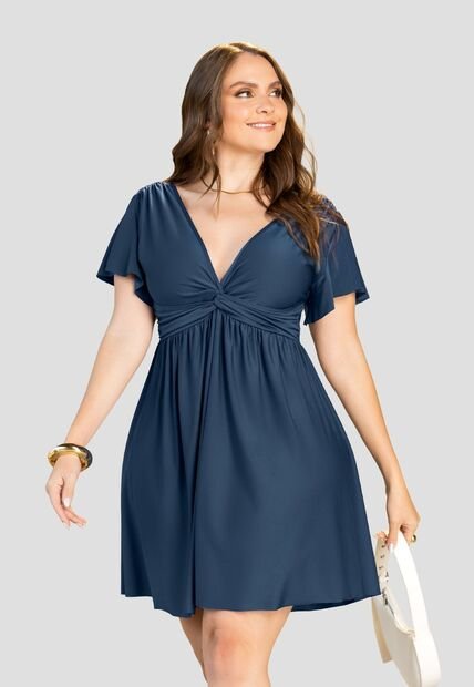 Vestido Corto Mujer Azul Profundo Mp 112274