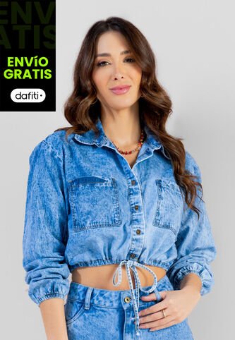 Camisa Mujer Azul Mp 103394 MP
