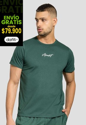 Camiseta Hombre Verde Pino Mp 100495