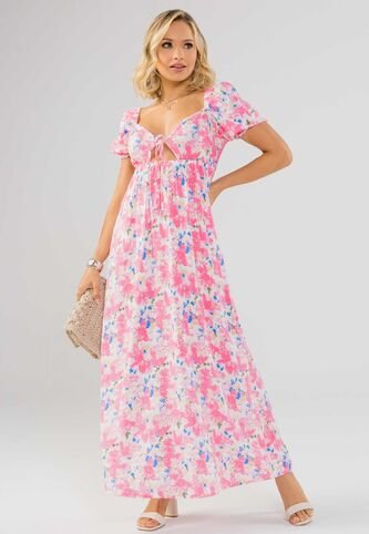 Vestido Largo Mujer Rosa Mp 100072 MP