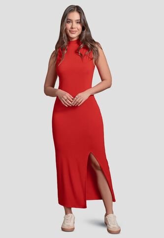 Vestido Largo Mujer Rojo Mp 103739 MP
