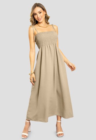 Vestido Largo Mujer Latte Mp 111283 MP