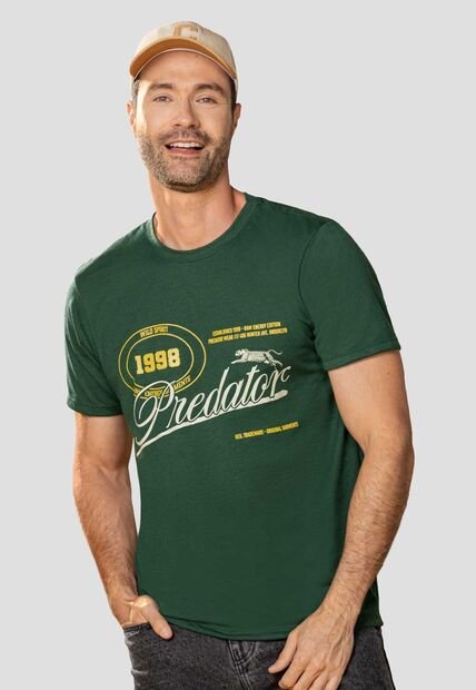 Camiseta Hombre Verde Pino Mp 114116