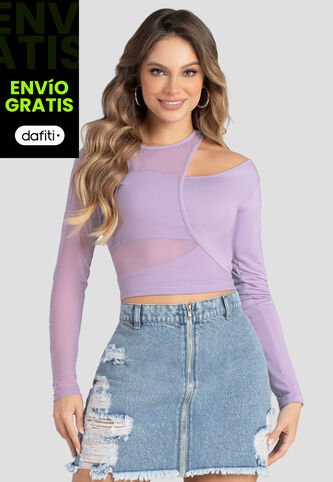 Camibuzo Mujer Lila Mp 102836 MP
