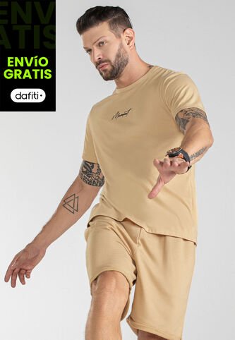 Camiseta Hombre Beige Mp 100495 MP