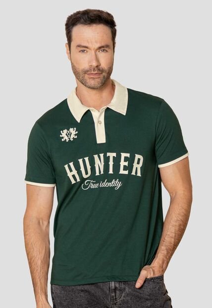 Polo Hombre Verde Pino Mp 114117