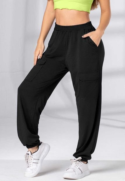 Jogger Mujer Negro Mp 2819