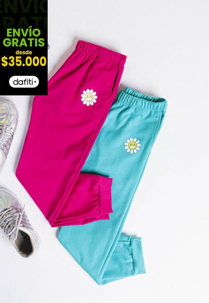 Jogger Niñas Infantil Verde Jade Mp 1388