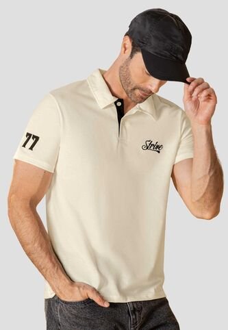 Polo Hombre Crema Mp 114119 MP