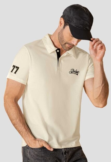 Polo Hombre Crema Mp 114119