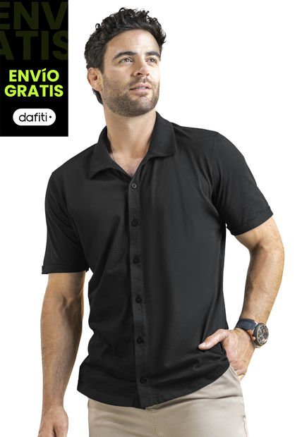 Camisa Hombre Negro Mp 6527