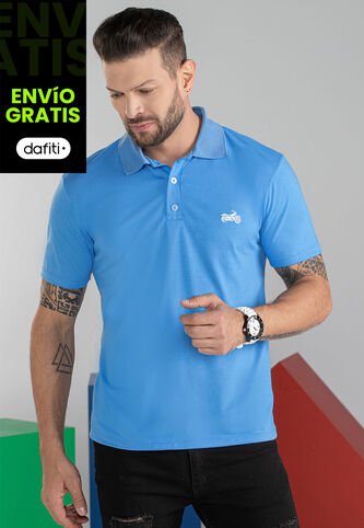 Polo Hombre Azul Mp 101105 MP