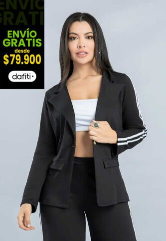 Blazer Mujer Negro Mp 111774 MP