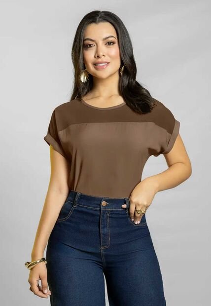 Blusa Mujer Chocolate Mp 111779