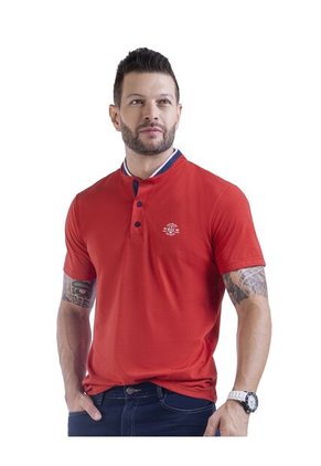 Camiseta Polo Hombre Rojo Mp 5031