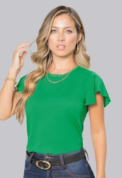 Blusa Mujer Verde Mp 68386