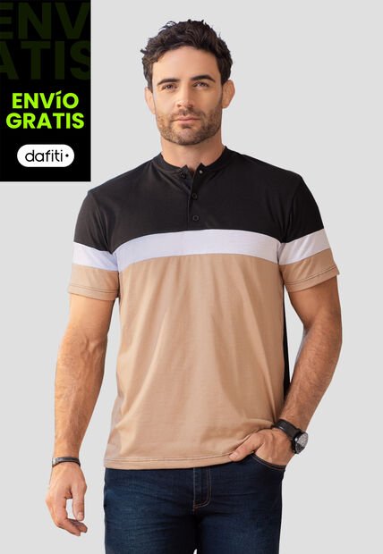 Polo Hombre Negro Mp 100468