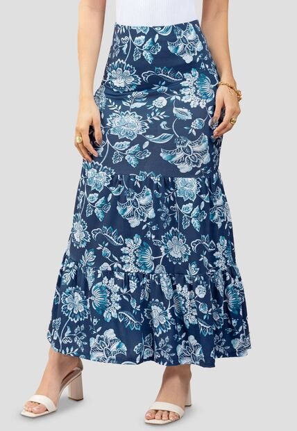 Falda Larga Mujer Estampado Mp 111074