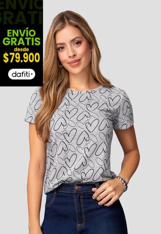 Camiseta Mujer Estampado Mp 112021 MP