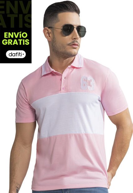 Polo Hombre Rosa Mp 390