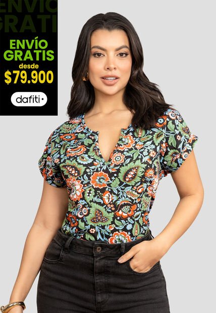 Blusa Mujer Estampado Mp 112026