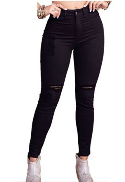 Pantalón Juvenil Para Mujer Atypical -Negro