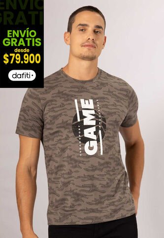 Camiseta Hombre Estampado Mp 111918 MP