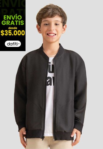 Chaqueta Infantil Masculino Negro Mp 112823 MP