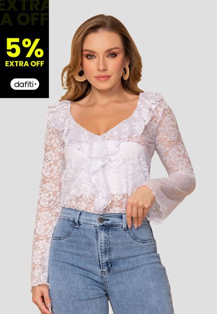 Blusa Mujer Blanco Mp 110134