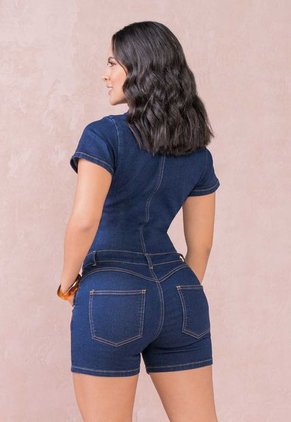 Enterizo Corto Mujer Azul Mp 91