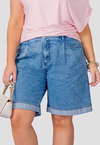 Bermuda Mujer Azul Medio Mp 113789 MP