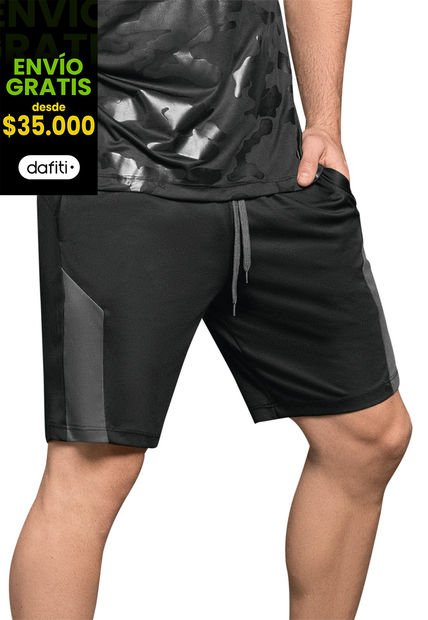 Bermuda Para Hombre Negro Mp