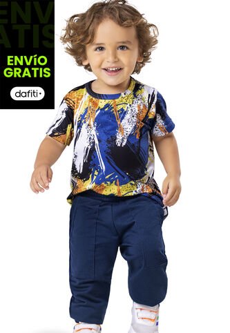 Conjunto Infantil Niño Azul Mp 5699 MP