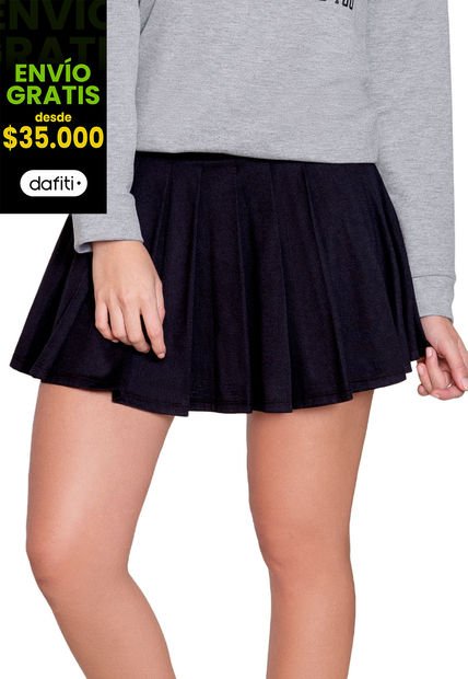 Falda Corta Mujer Negro Mp 90706