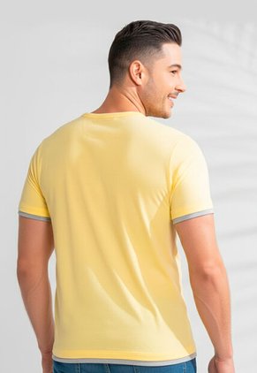 Camiseta Hombre Amarillo Mp 389