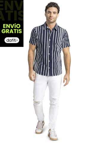 Camisa Hombre Azul Mp 555 MP
