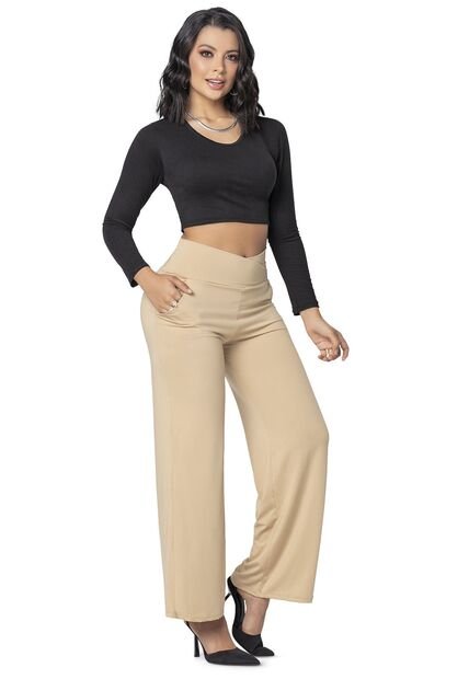 Pantalón Mujer Beige Mp 4314