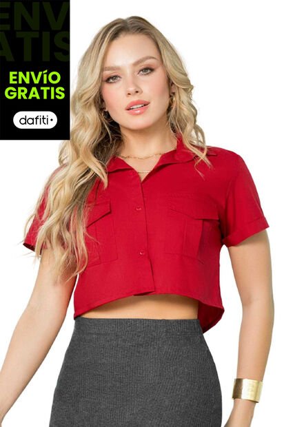 Camisa Mujer Rojo Mp 143