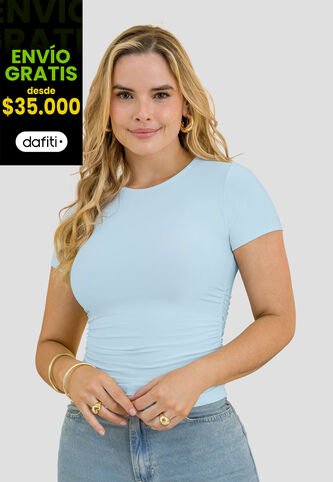Blusa Mujer Azul Baby Mp 113732 MP