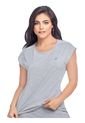 Camiseta Para Mujer Gris Jaspe MP de MP