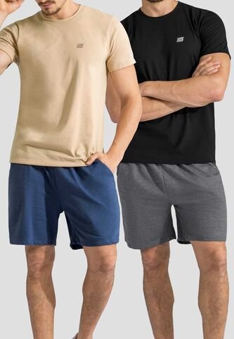 Bermuda Paq X2 Hombre Bicolor Mp 113114 MP