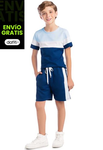 Conjunto Infantil Azul Mp 88188 MP