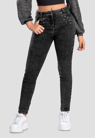 Jean Infantil Femenino Negro Mp 105501 MP