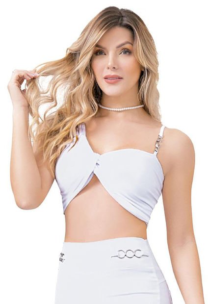 Crop Top Blanco MP 33886